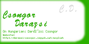 csongor darazsi business card